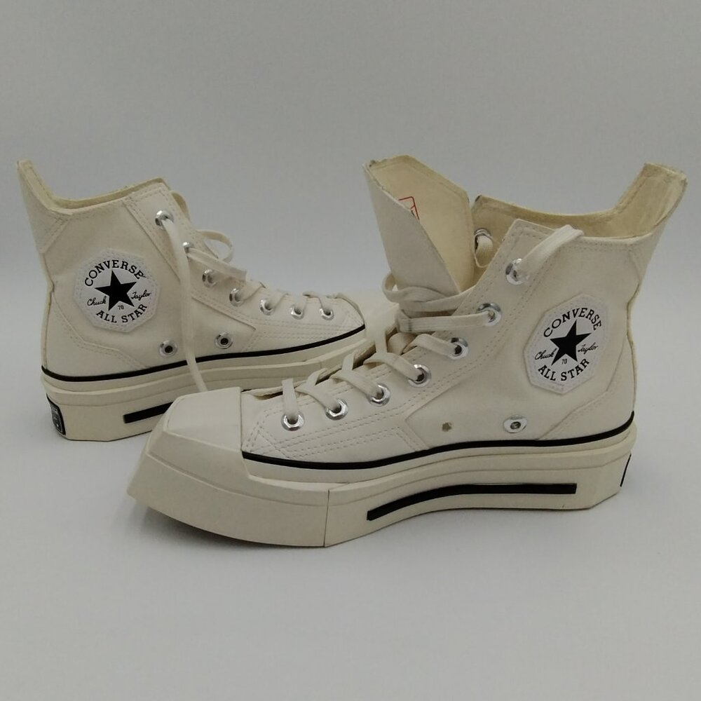 Converse Chuck 70 De Luxe Squared Hi Top Egret Size Mens 5/ Wms 7